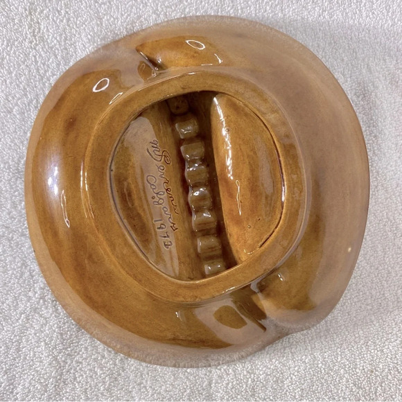 Vintage 1972 MSevrens Canada MCM Ceramic Pottery Art Ashtray Trinket Dish - Picture 10 of 15